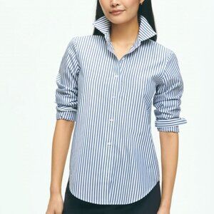 Classic Fit Cotton Non-Iron Bengal Stripe Dress Shirt